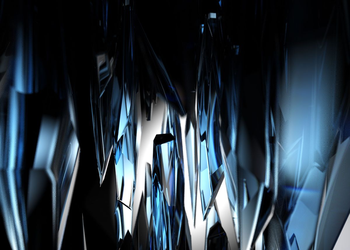 Shards Layout Poster 'Shards' Poster, picture, metal print, paint by Aivaras Grauzinis ...