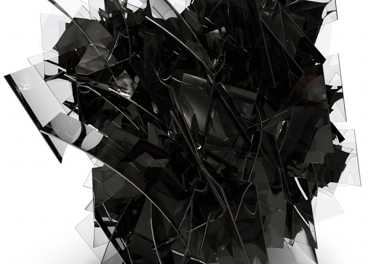 Shards Layout Poster 'Shards' Poster, picture, metal print, paint by Aivaras Grauzinis ...