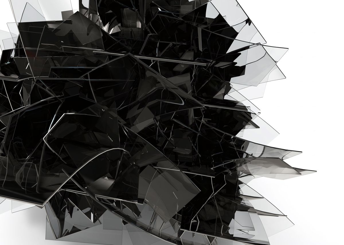 Shards Layout Poster 'Shards' Poster, picture, metal print, paint by Aivaras Grauzinis ...