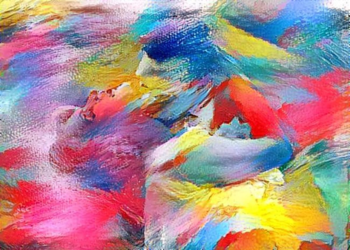 'Vintage Lovers In Color' Poster, picture, metal print, paint by Bharti