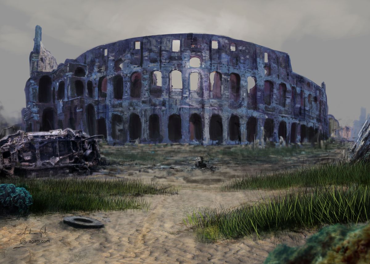 'Colosseum seafloor' Poster, picture, metal print, paint by Andrea ...