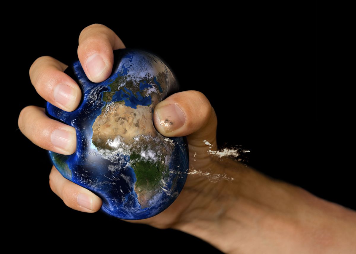 'Crushing Earth 01' Poster by Marcel Clemens Displate