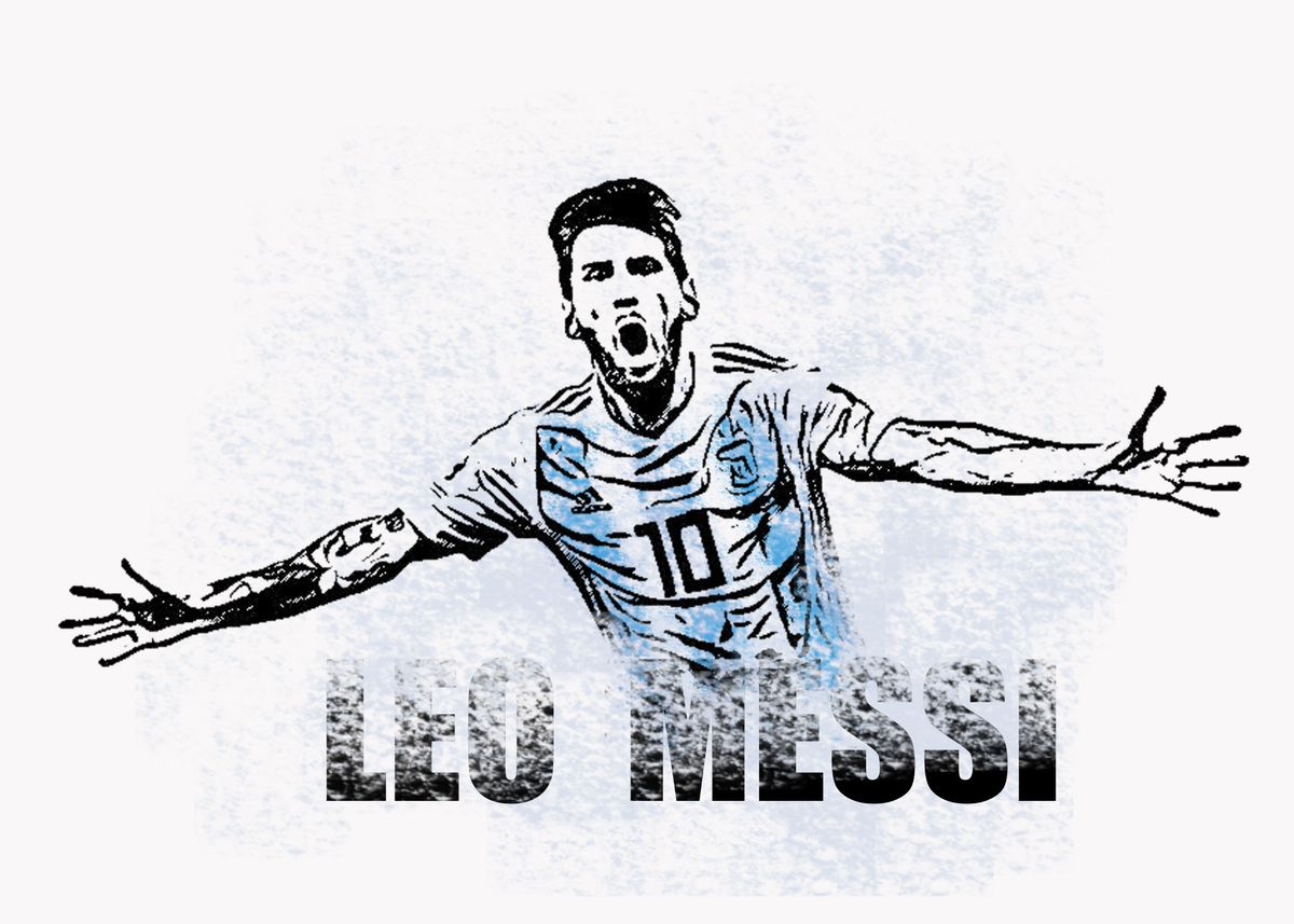 Lionel Messi' Poster by Frankie RT, Displate