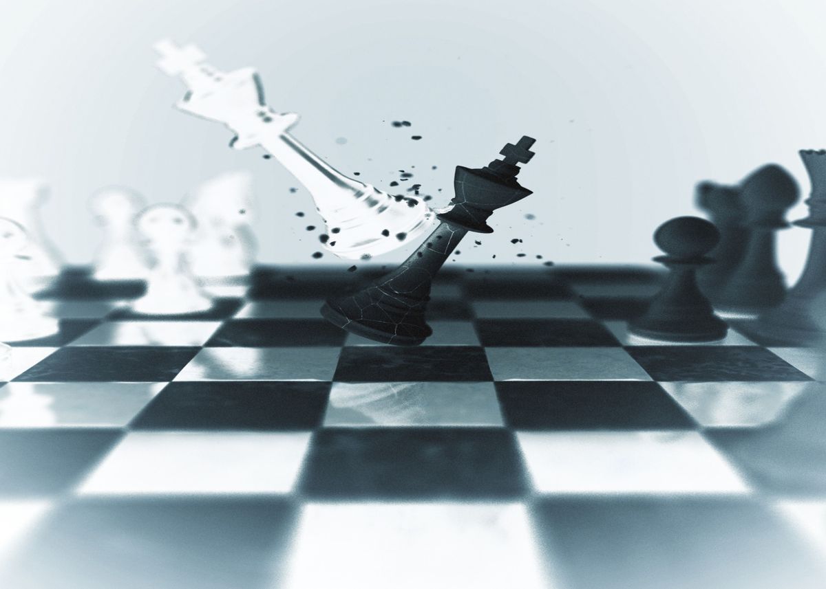 Fall Chess Vector 'The Fall ' Poster by Trismegistus | Displate