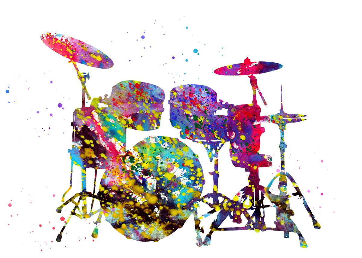 'Drums' Poster by Erzebet Prikel Displate