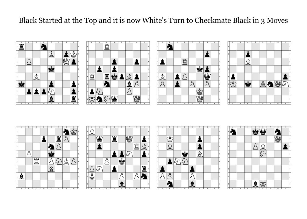 Checkmate in 3 Moves PDF, PDF, Abstract Strategy Games