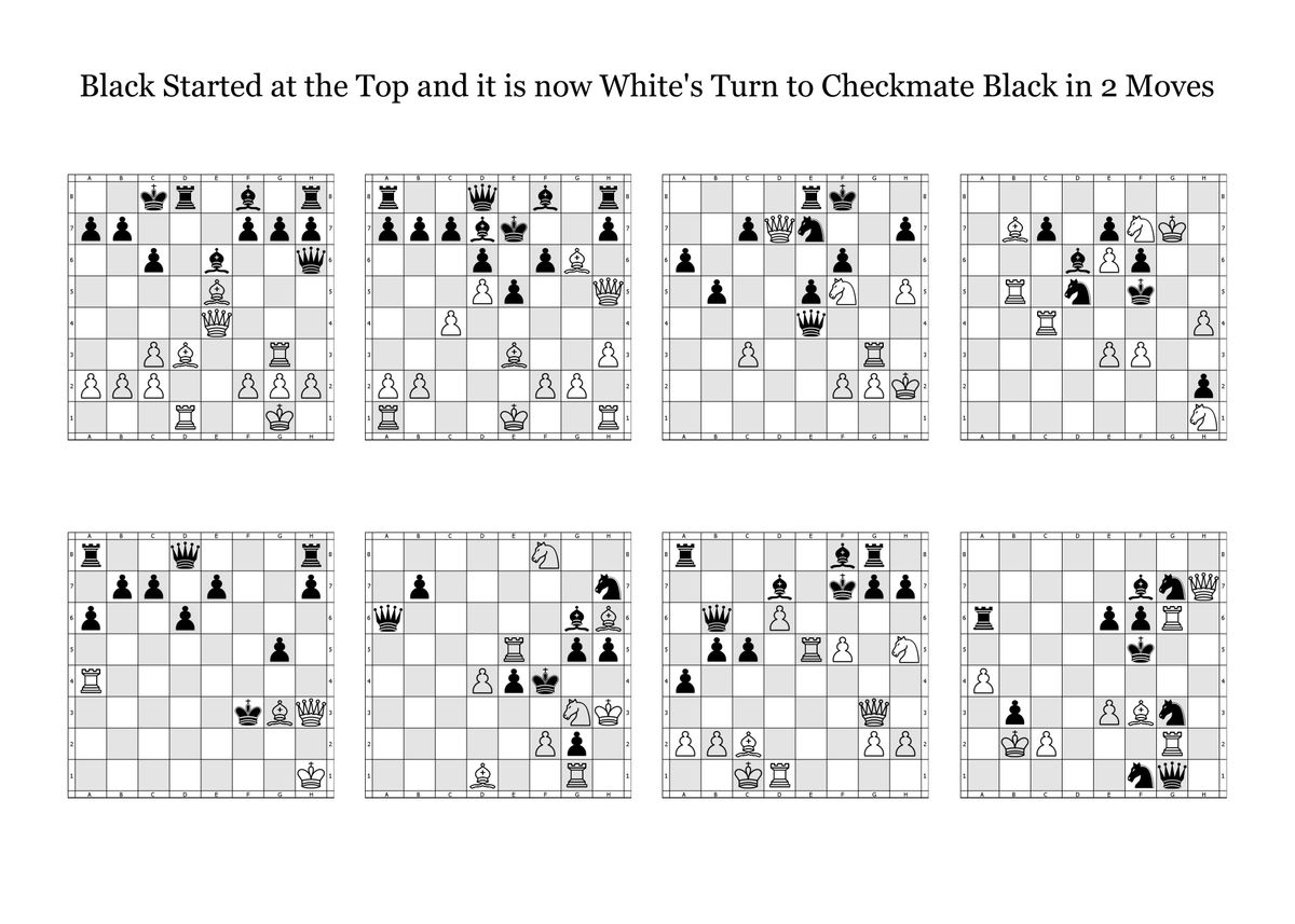 2 Moves Checkmate Puzzle 