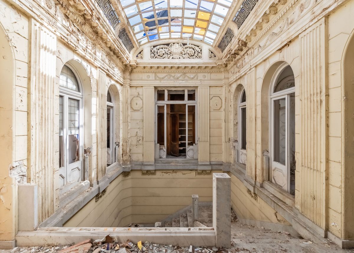 'Ruined Mansion' Poster by Jaume Cardona Casanova Displate