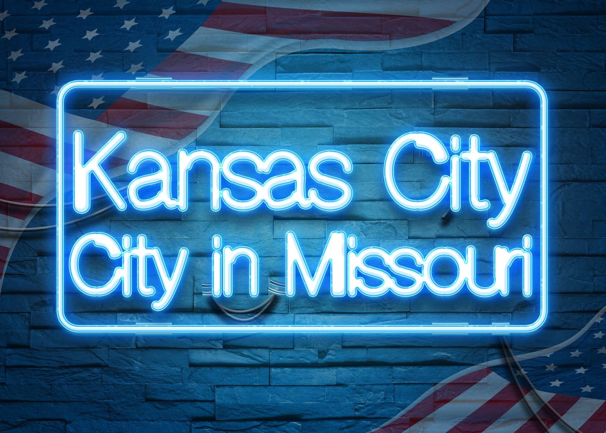 kansas-city-poster-picture-metal-print-paint-by-the-poster-displate