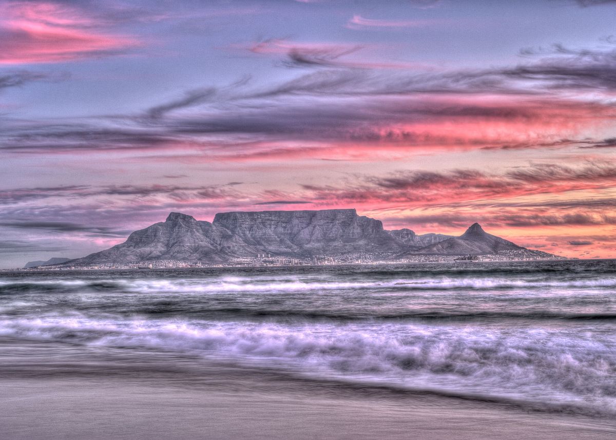 'Table Mountain' Poster by The Memory Hunter Displate