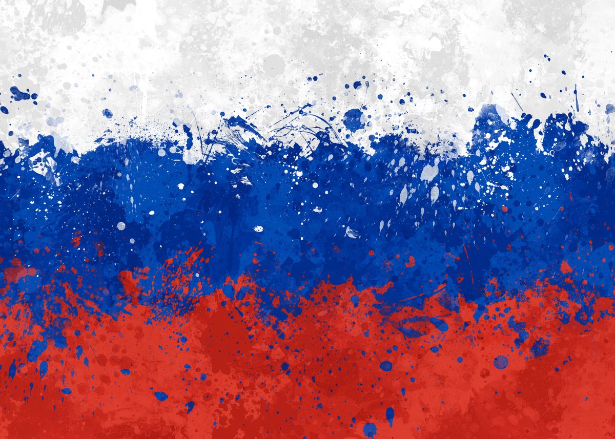 Russia Flag Grunge