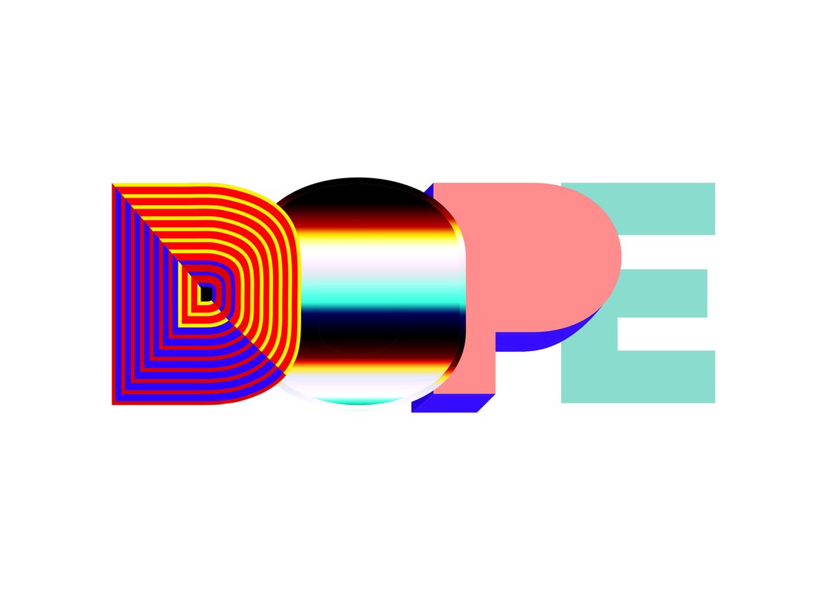 'Dope Colorful' Poster, picture, metal print, paint by Luthfi Ascha ...
