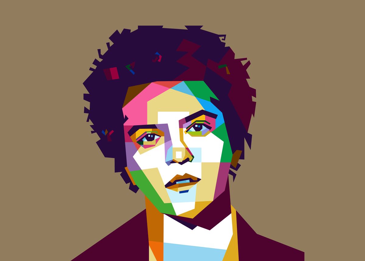 'Bruno Mars' Poster by baturaja vector | Displate