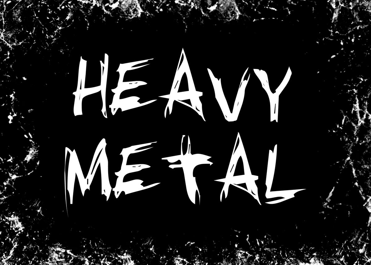 'Heavy Metal' Poster, picture, metal print, paint by Emily Pigou Art ...