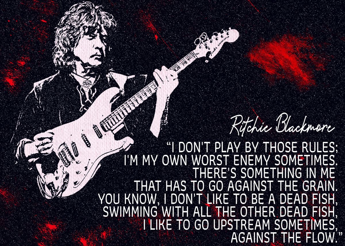 'Ritchie Blackmore' Poster by TI KI | Displate