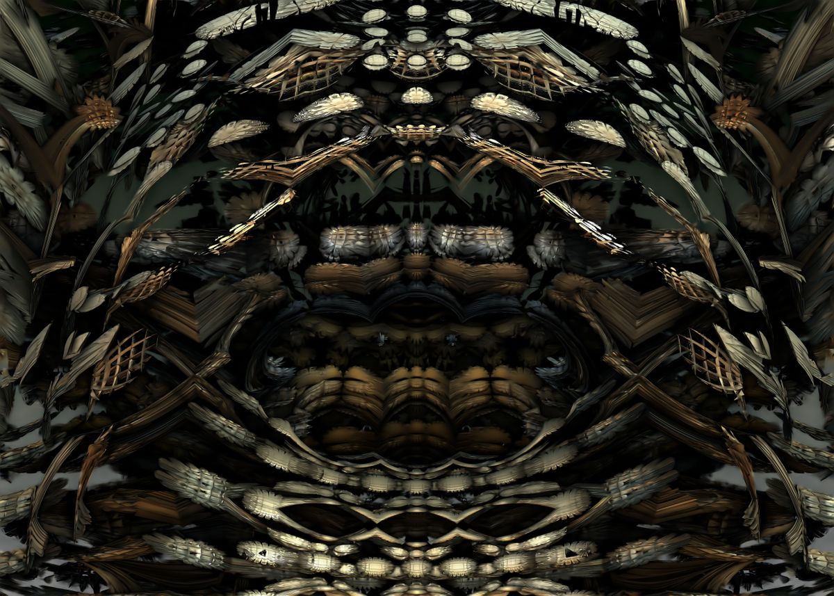 'Alien Bio Tech' Poster, picture, metal print, paint by Geo Netique ...