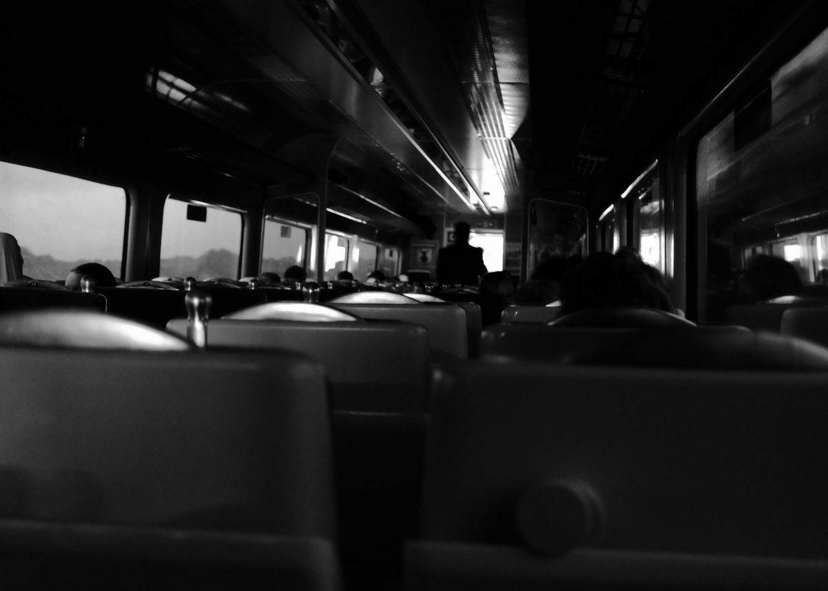 'Black and white travel' Poster by Phil Watson Displate