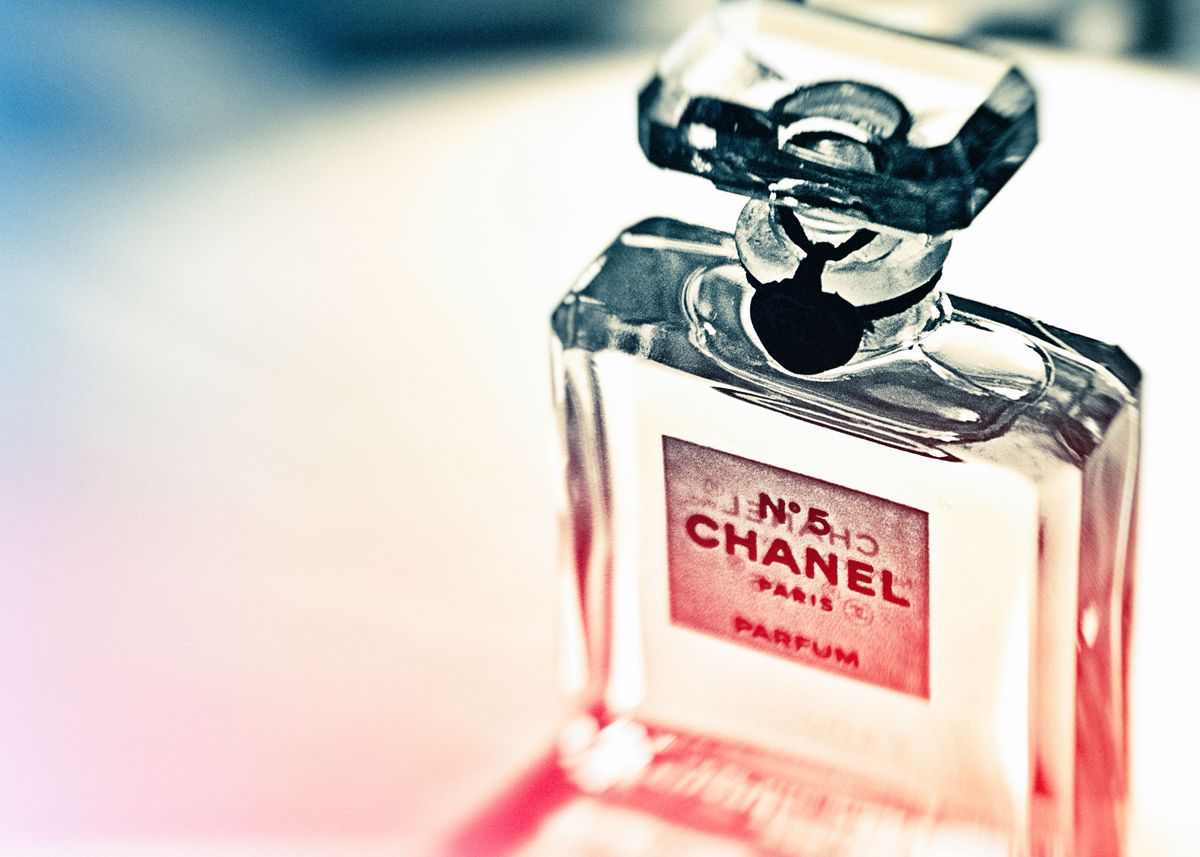 Chanel No 5 perfume bottle' Poster by Retroposter