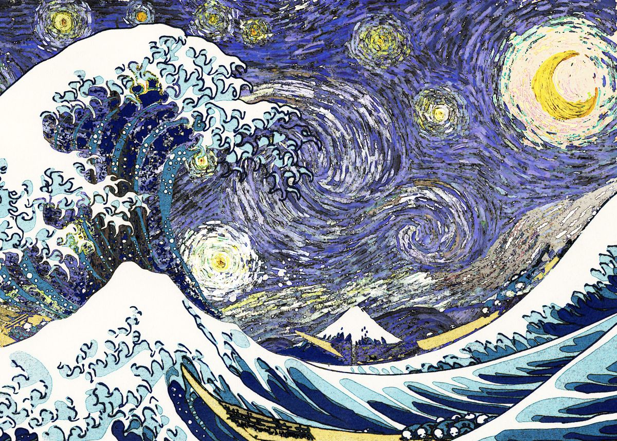 starry night wave