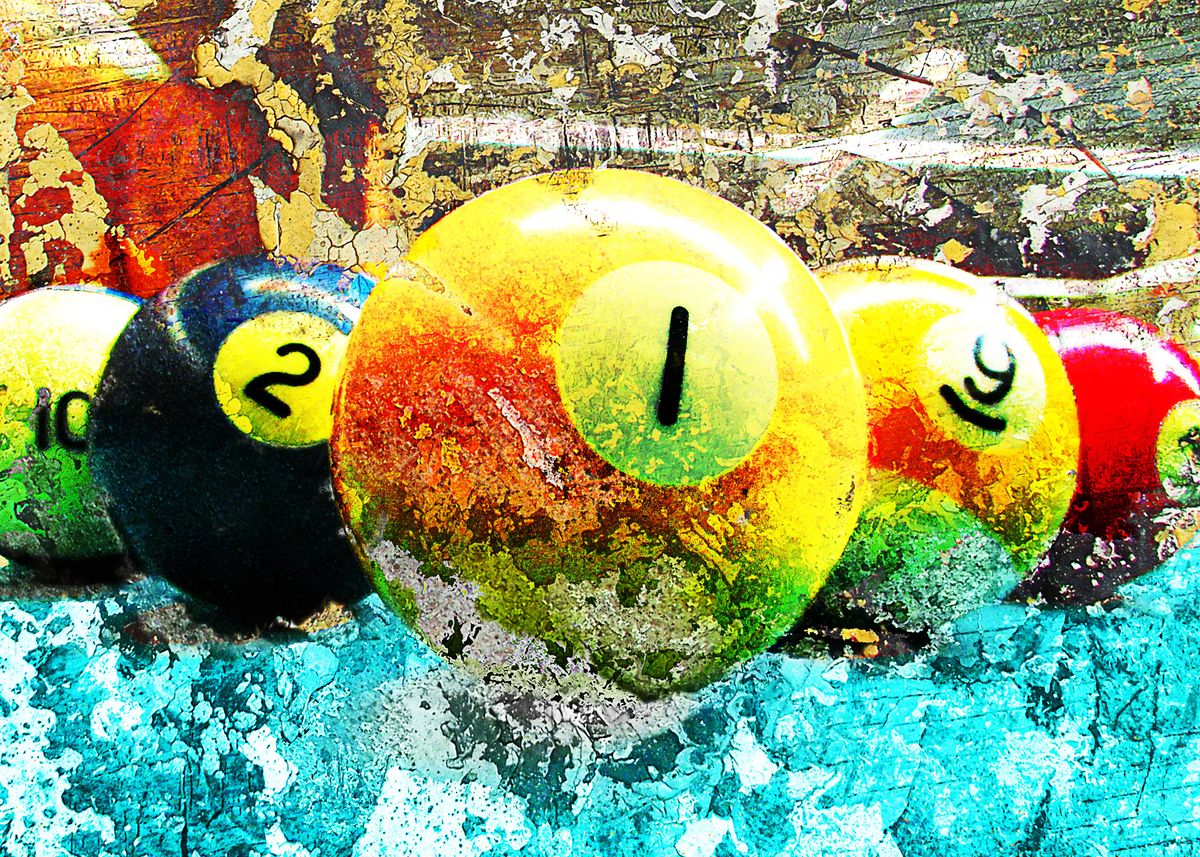 'Billiards art 26' Poster by takumipark Displate