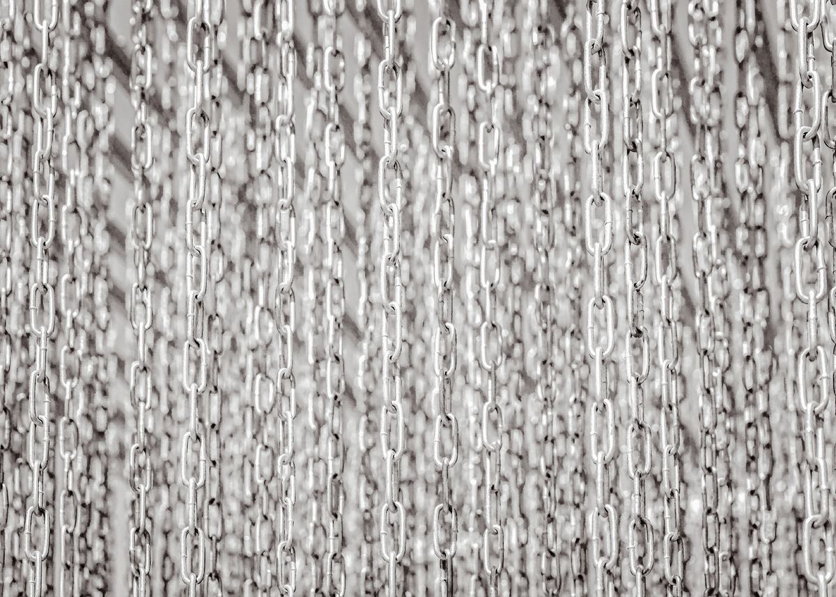 'Abstract Chain Rain' Poster, picture, metal print, paint by Art ...