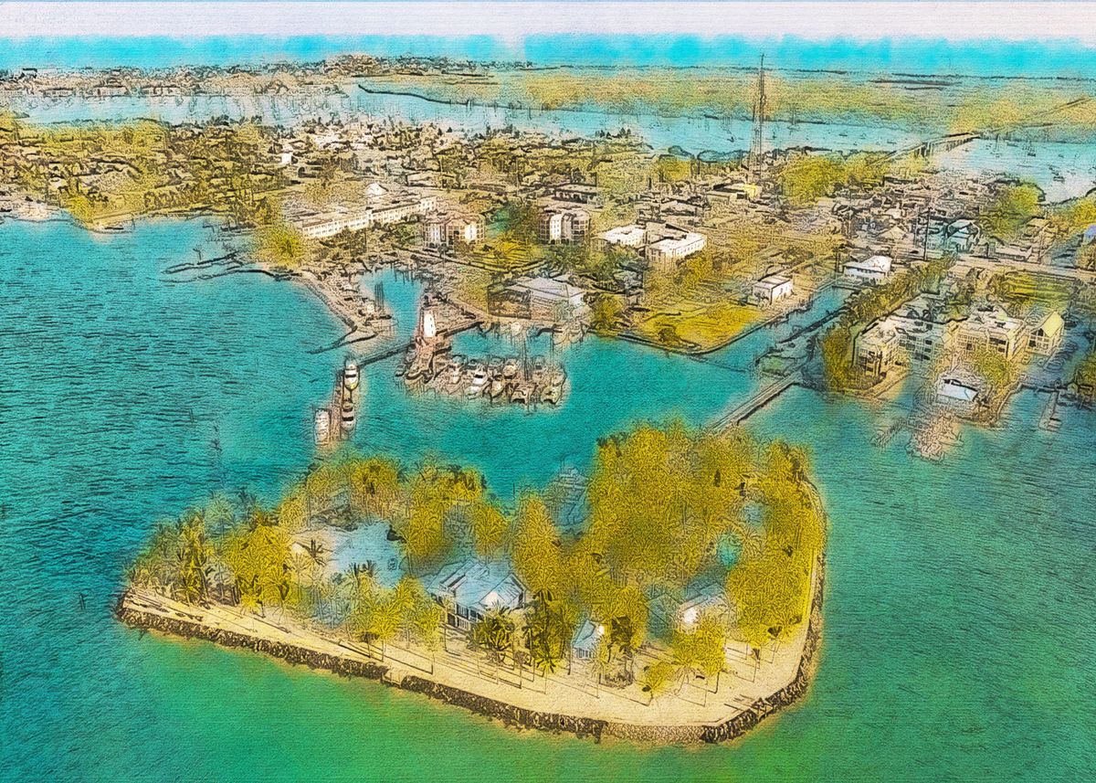 'Florida Keys' Poster by Aaron Design Displate