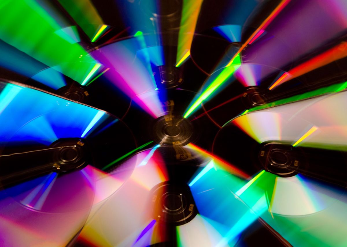 'Zoomed CDs Abstract' Poster, picture, metal print, paint by PIPA ...
