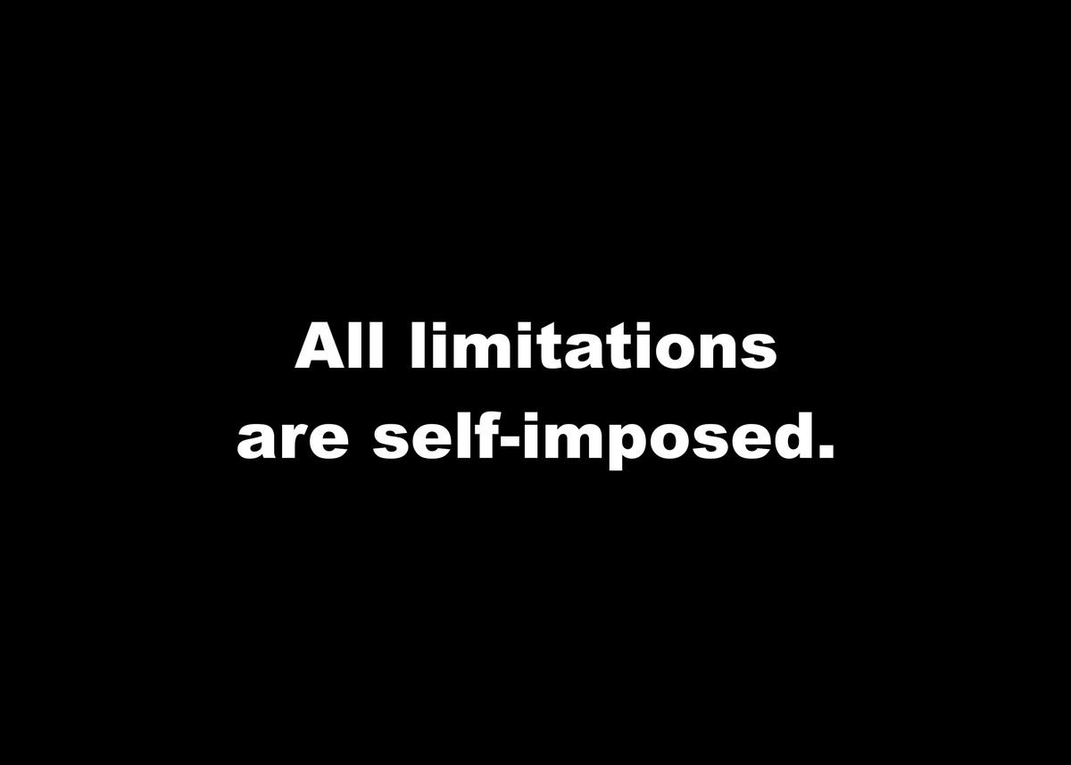 'Self Imposed Limitations' Poster, picture, metal print, paint by Zane ...