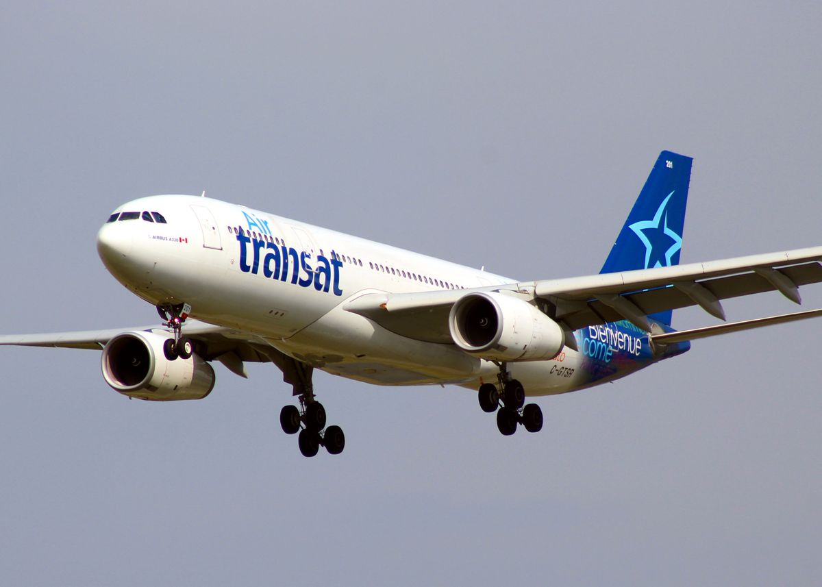 'Airbus 330 Air Transat' Poster, picture, metal print, paint by Tony ...