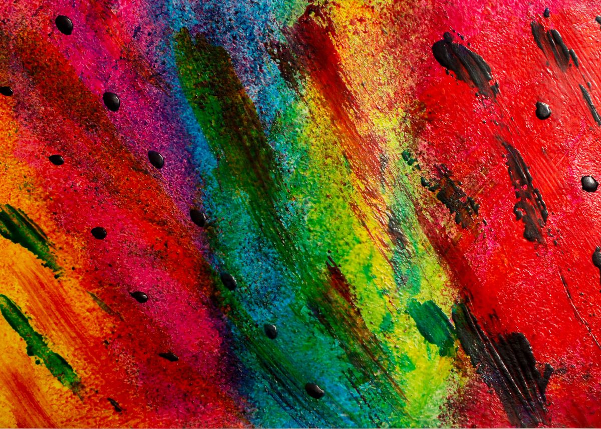 'view of acrylic painting' Poster by Romanadr Displate