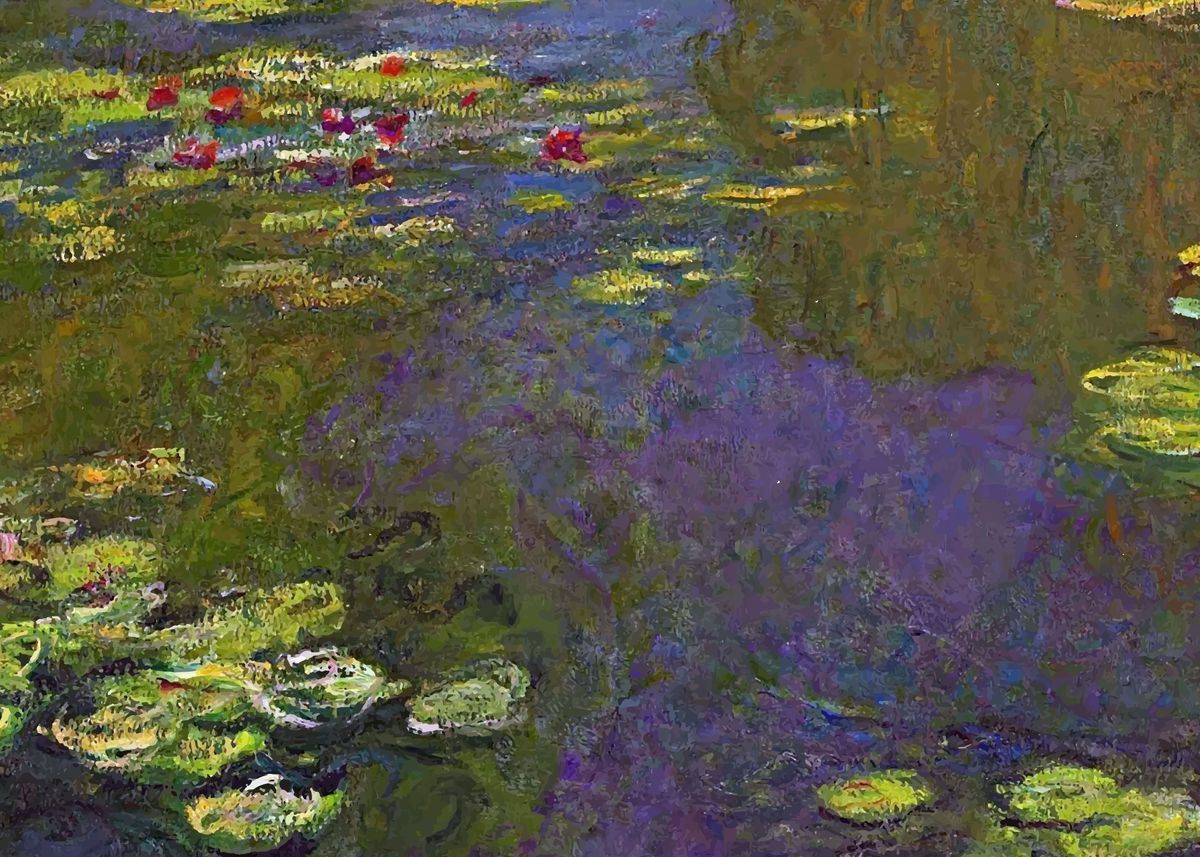 'Claude Monet pond' Poster, picture, metal print, paint by ArtGallery ...