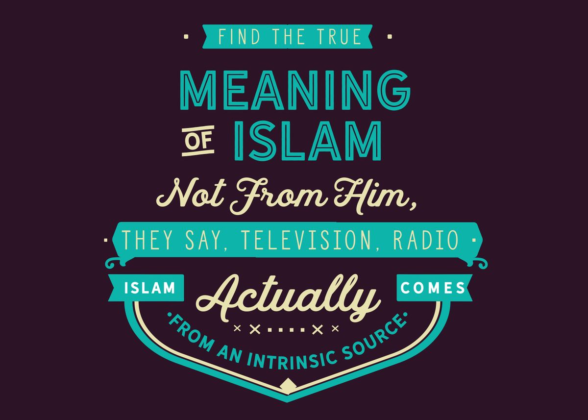 'meaning of islam' Poster by baraiko eiji Displate