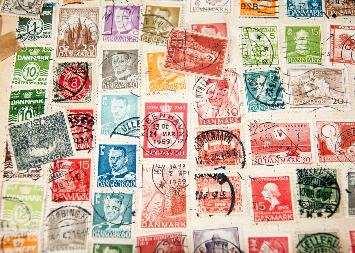 Stamp album collection ' Poster by PhotoStock-Israel
