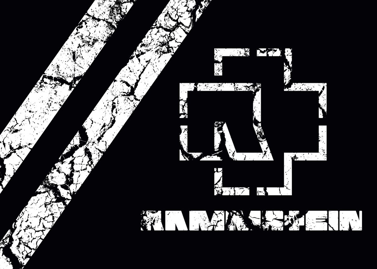 Rammstein flag' Poster, picture, metal print, paint by fl0w