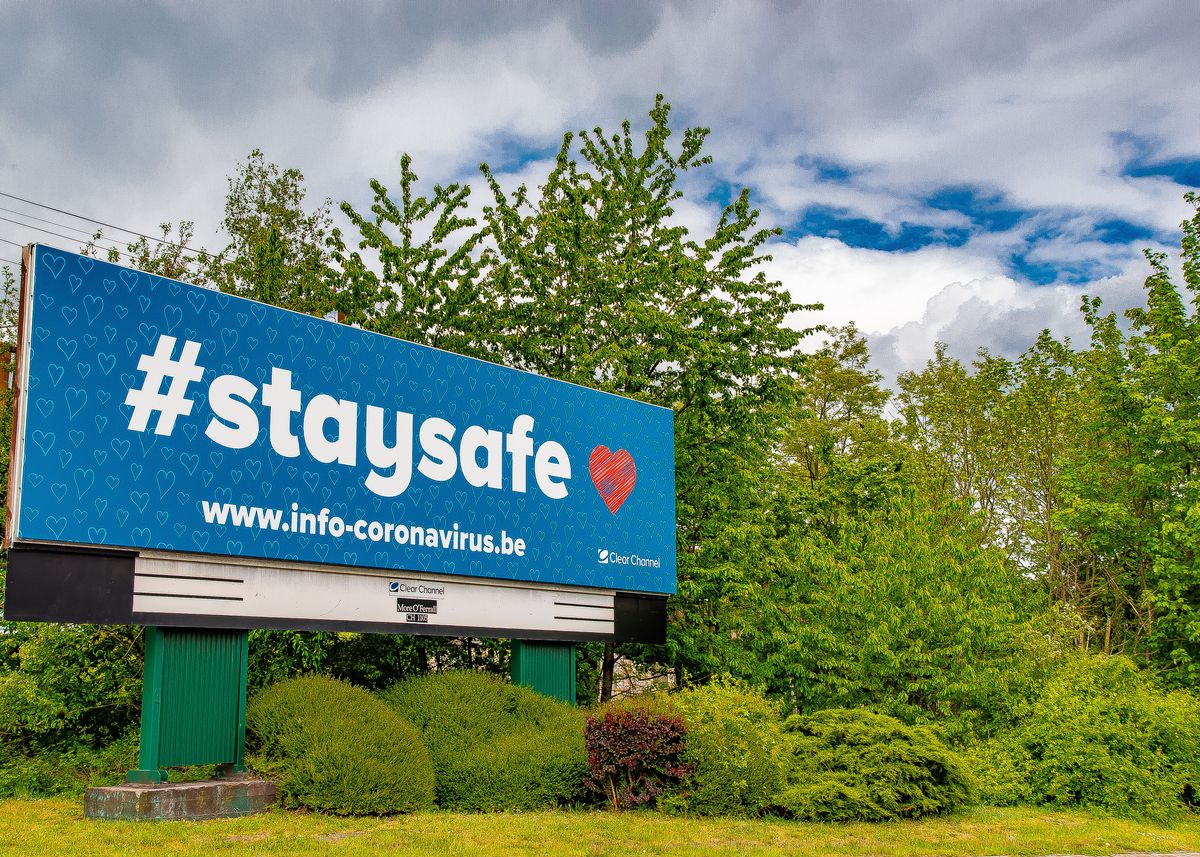 'Stay safe' Poster by Nicolas Pardoel Displate