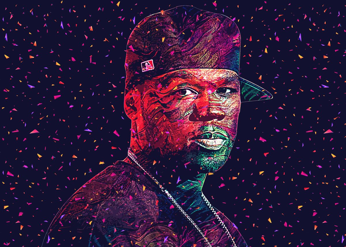 '50CENT' Poster, Picture, Metal Print, Paint By TI KI | Displate