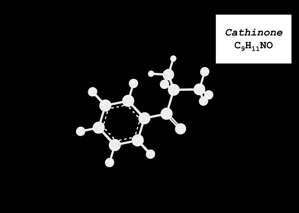 Cathonone 'Cathinone' Poster, picture, metal print, paint by ChemECool | Displate