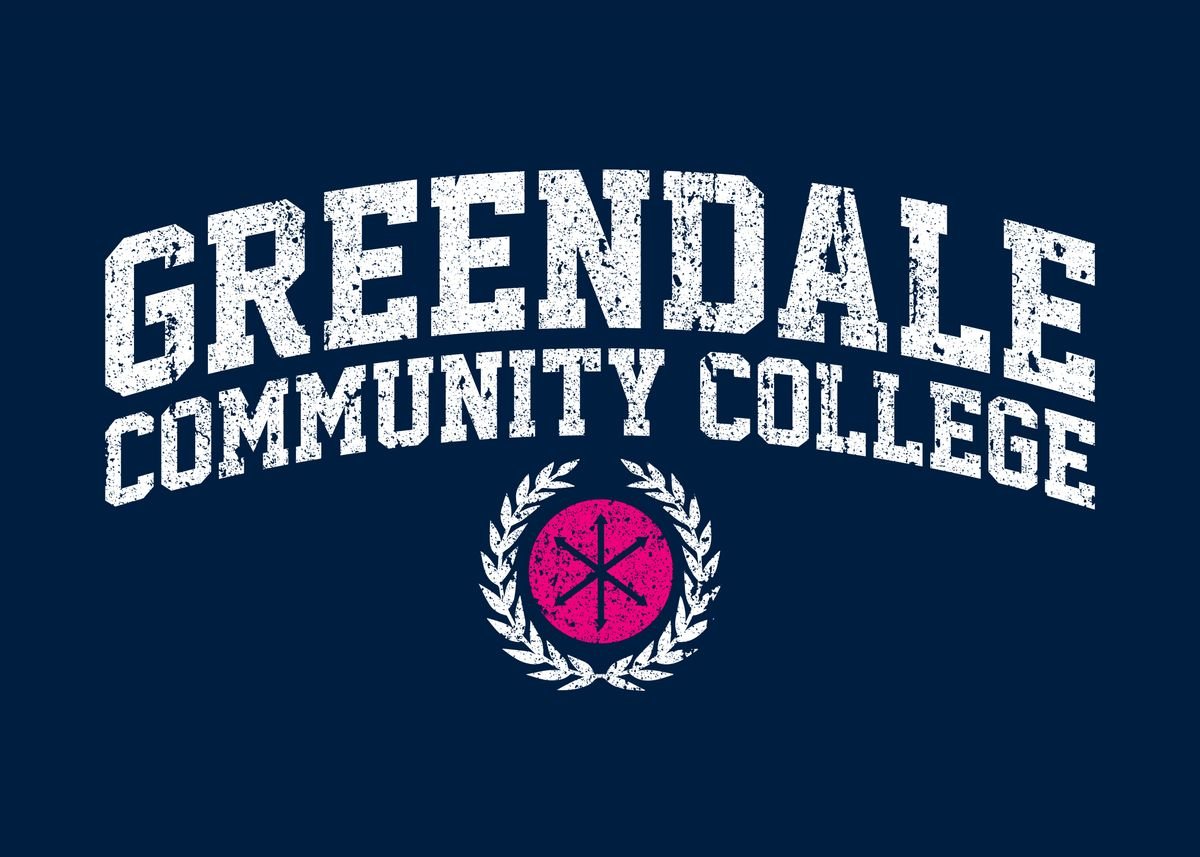 Greendale Community Colleg Poster Picture Metal Print Paint By