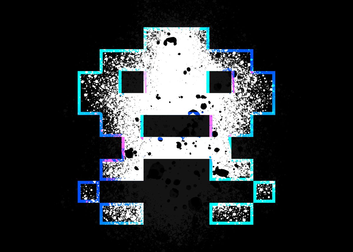 'INVADER VI' Poster, picture, metal print, paint by msp4rrow | Displate