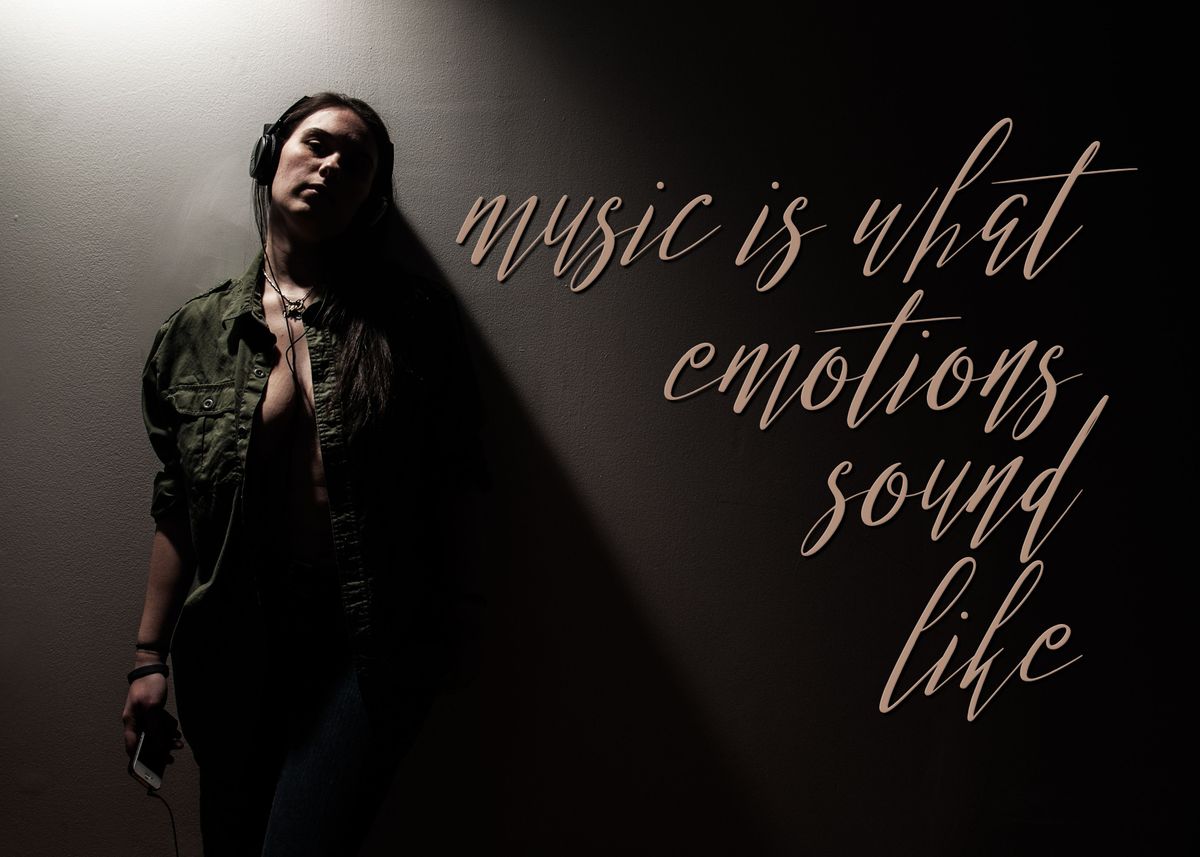 'Emotions Sound Like Music' Poster by DGRiddles Lotspeich Displate