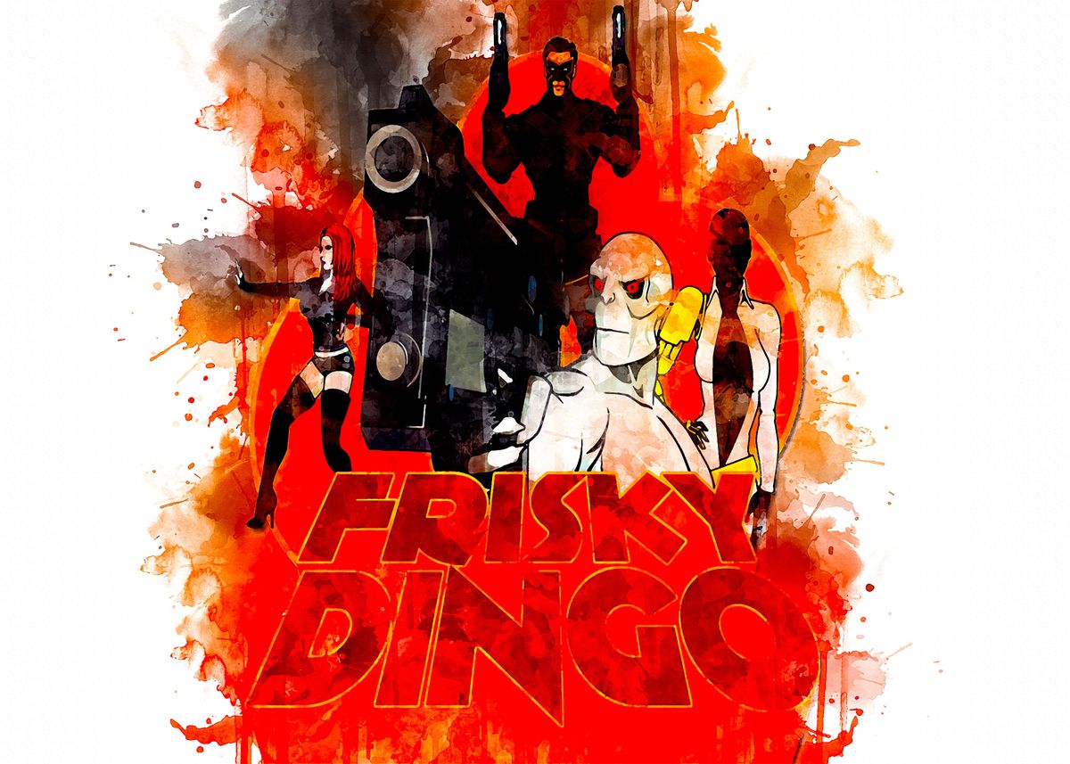 'Frisky Dingo' Poster by Elisa Woodard Displate