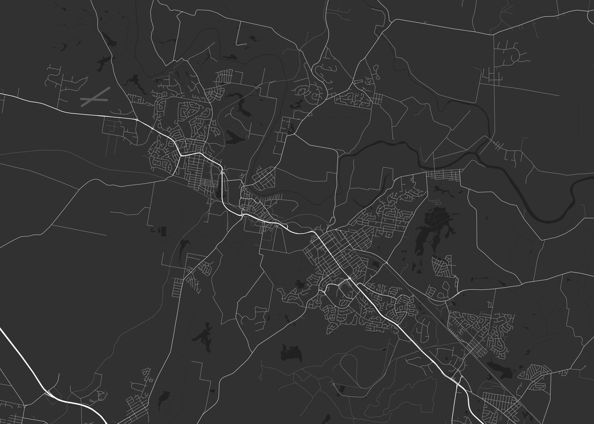 'Maitland Australia Map' Poster, picture, metal print, paint by