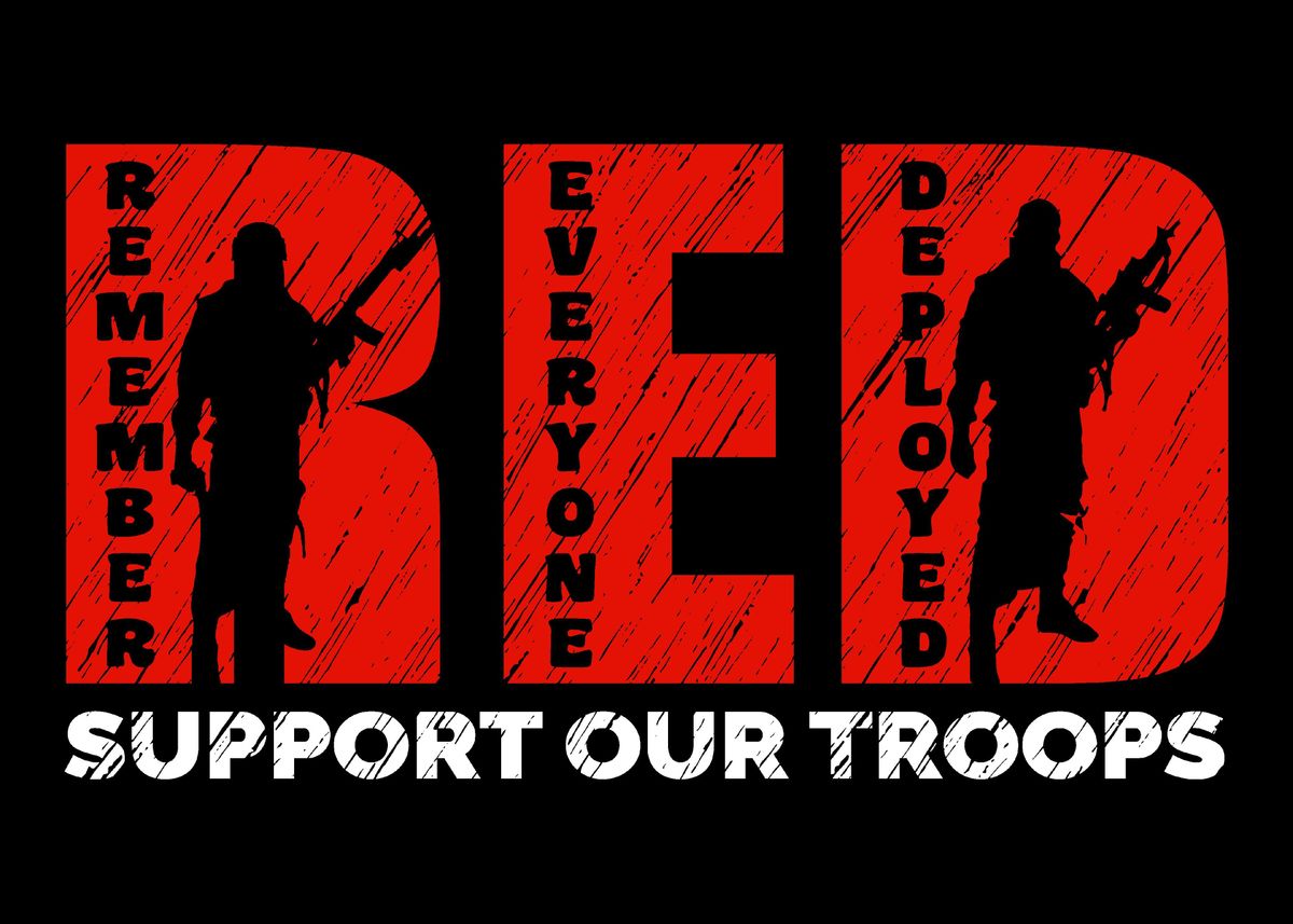 Support Red Friday 'Army Red Friday Support So' Poster, picture, metal print, paint by ...