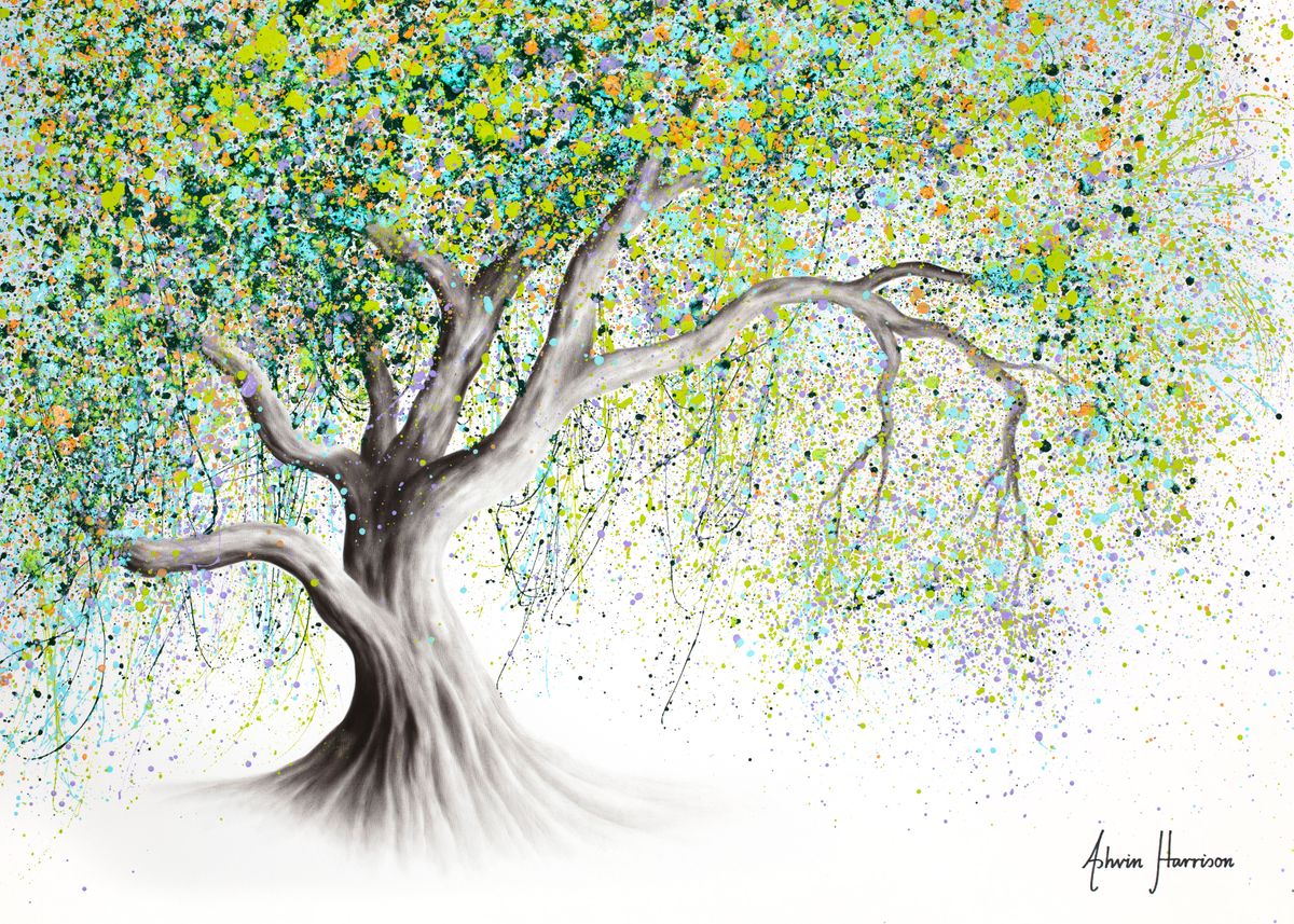 Memory Tree Posters 'Bright Memory Tree' Poster, picture, metal print, paint by Ashvin ...