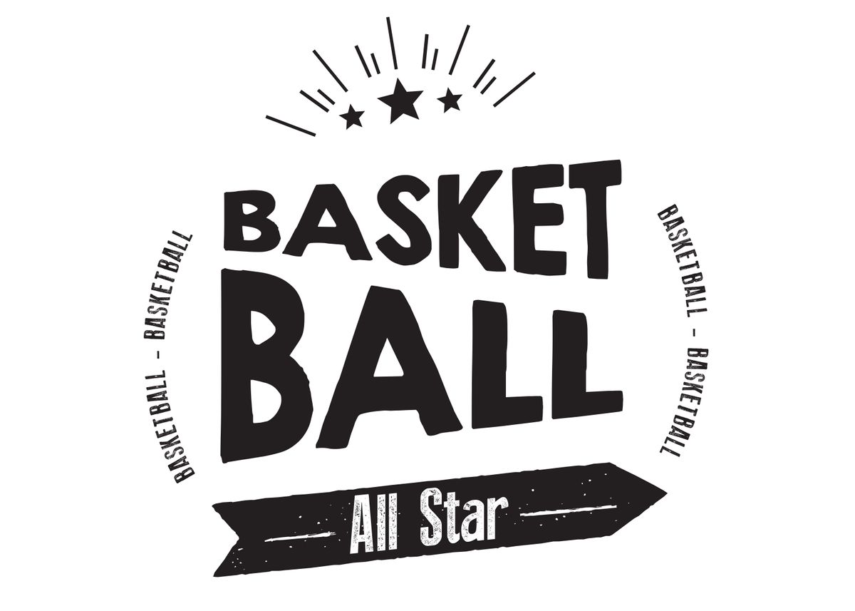 'basketball all star' Poster, picture, metal print, paint by baraiko
