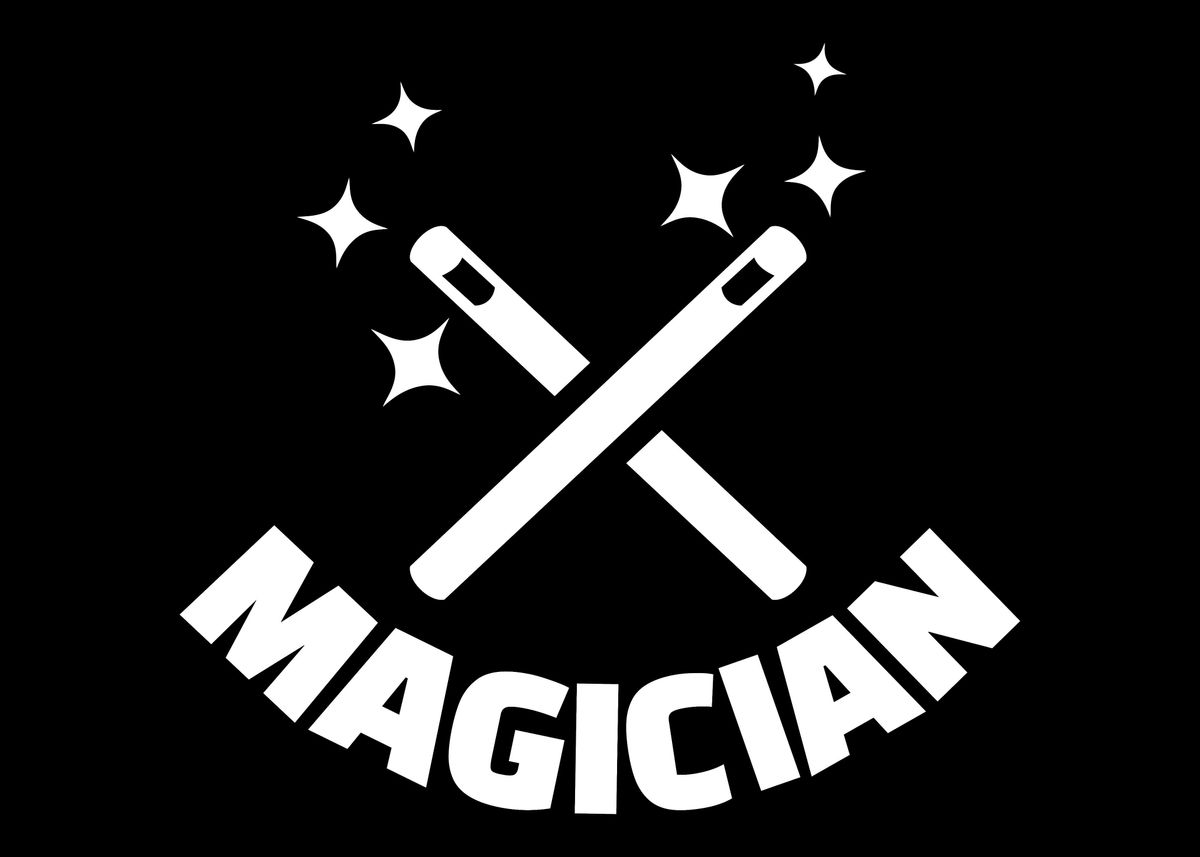 'Magician' Poster, picture, metal print, paint by Designzz | Displate