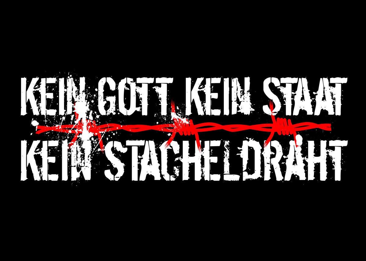 Kein Gott Kein Staat Lieber Was Zu Saufen T Shirt displate.com
