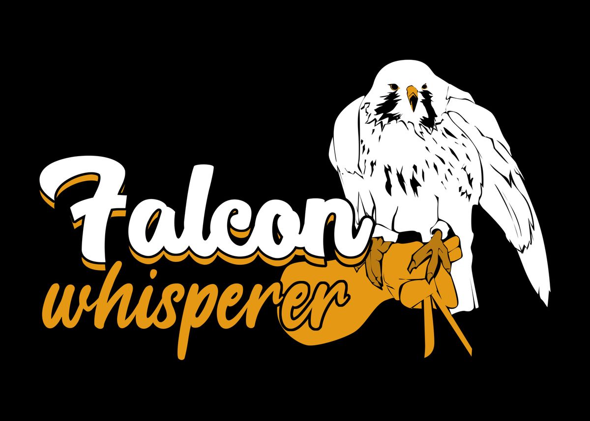 'Falcon Falconer Design ' Poster, picture, metal print, paint by Marcel ...