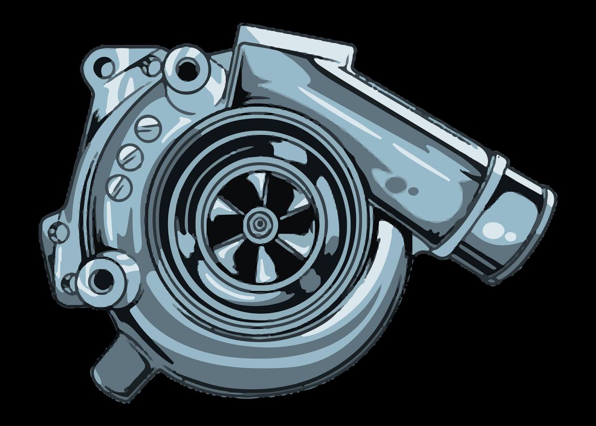 'Turbo Boost turbocharger t' Poster by SirDustin Displate