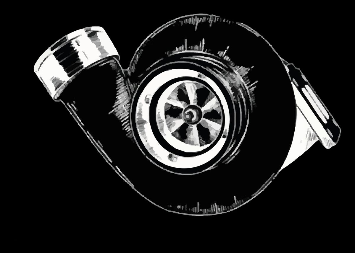 'Turbo Boost turbocharger t' Poster, picture,